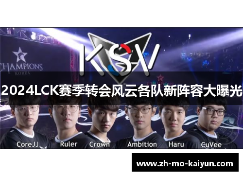 2024LCK赛季转会风云各队新阵容大曝光 2024LCK赛季转会风云各队新阵容大曝光
